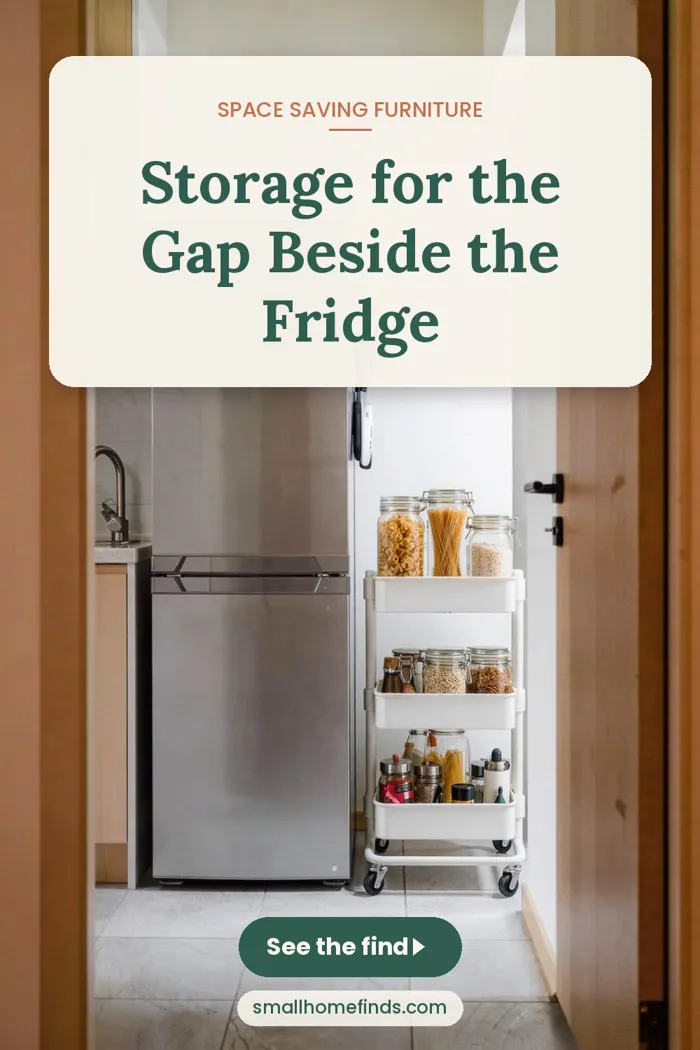 Storage for the Gap Beside the Fridge