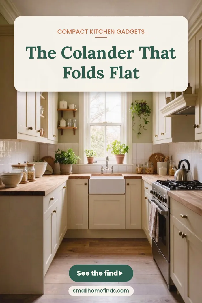 The Colander That Folds Flat