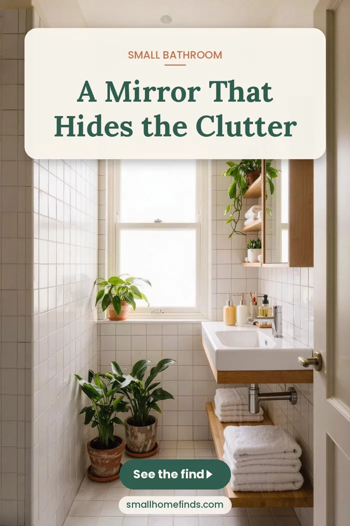 A Mirror That Hides the Clutter