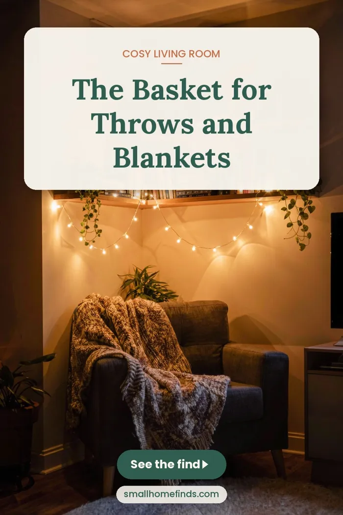 The Basket for Throws and Blankets