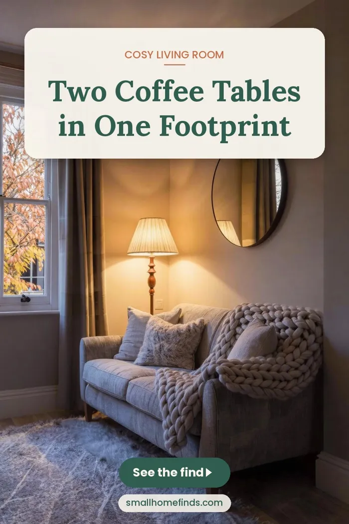 Two Coffee Tables in One Footprint