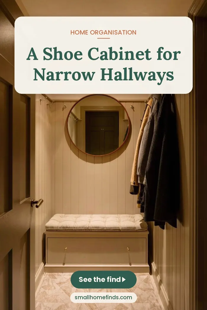 A Shoe Cabinet for Narrow Hallways