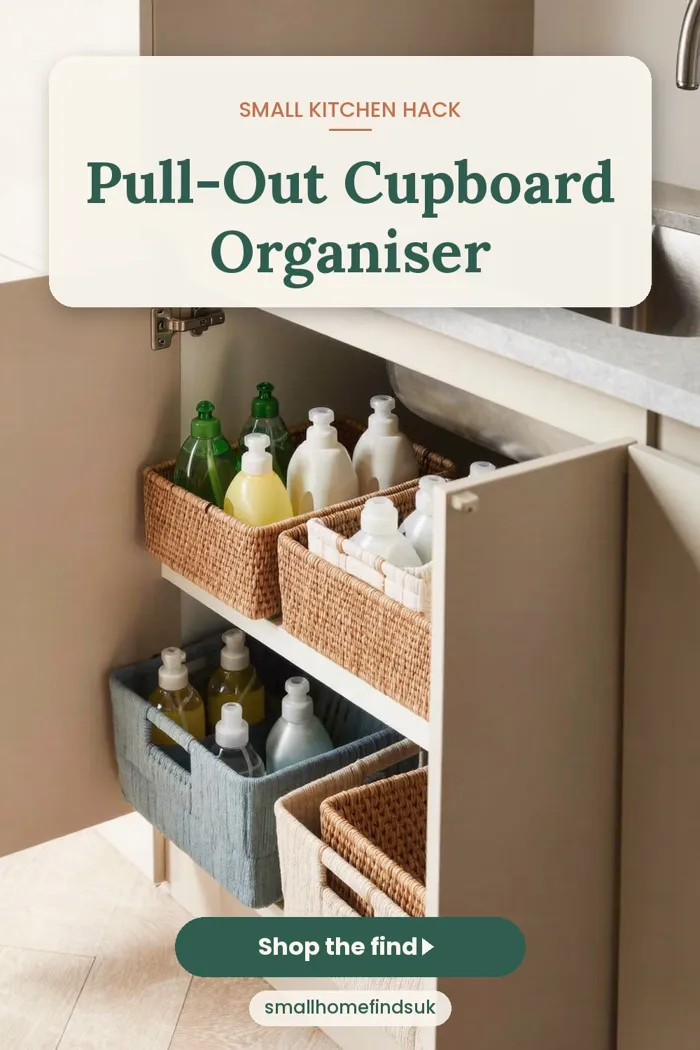Pull-Out Cupboard Organiser for Small Kitchens