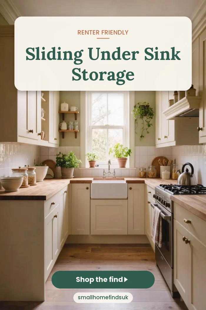 Sliding Under Sink Storage, the Small Kitchen Hack